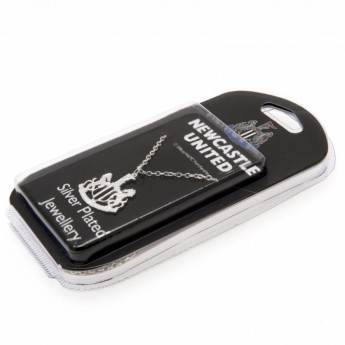 Newcastle United колие с висулка Silver Plated Pendant & Chain