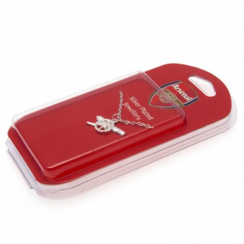 Arsenal FC колие с висулка Silver Plated Pendant & Chain GN