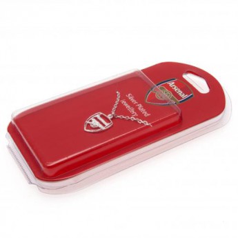 Arsenal FC колие с висулка Silver Plated Pendant & Chain CR