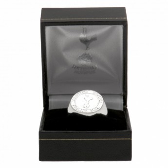 Tottenham Hotspur пръстен Silver Plated Crest Medium