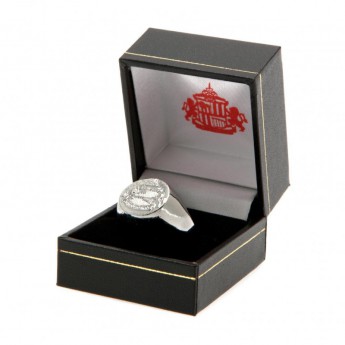 Sunderland AFC пръстен Silver Plated Crest Ring Small