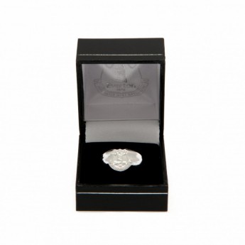 Everton FC пръстен Silver Plated Crest Medium