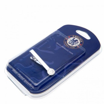 Chelsea FC клипс за вратовръзка Silver Plated Tie Slide