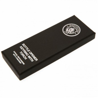 Manchester City висулка с отварачка Key Ring Torch Bottle Opener