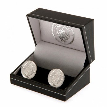 Manchester City копчета за ръкавели Silver Plated Cufflinks CR