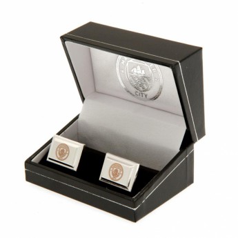 Manchester City копчета за ръкавели Silver Plated Cufflinks