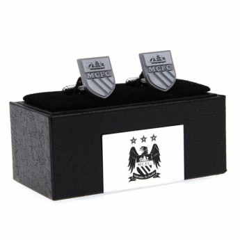 Manchester City копчета за ръкавели Cufflinks Chrome