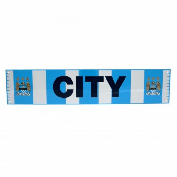 Manchester City метален знак Bar Scarf Sign