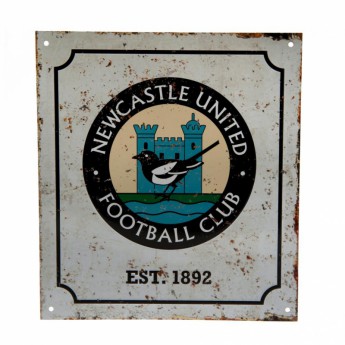 Newcastle United табела за стена Retro Logo Sign