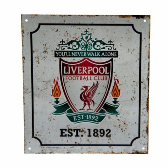 Liverpool FC табела за стена Retro Logo Sign
