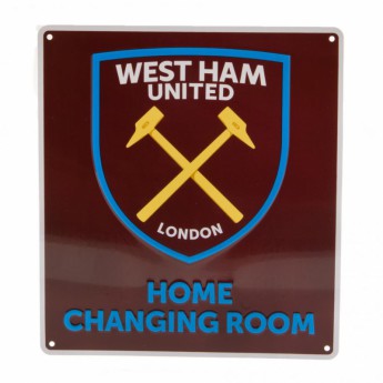 West Ham United метален знак Home Changing Room Sign