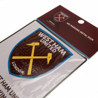 West Ham United метален знак No Parking Sign