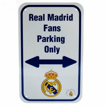 Real Madrid CF метален знак No Parking Sign