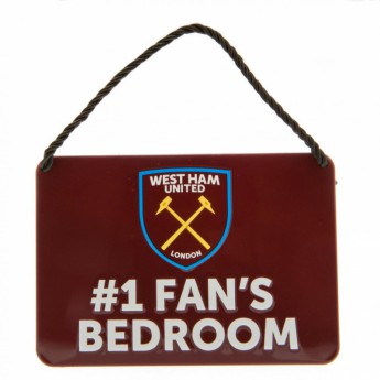 West Ham United знак за спалня Bedroom Sign No1 Fan