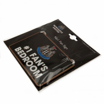 Newcastle United знак за спалня Bedroom Sign No1 Fan