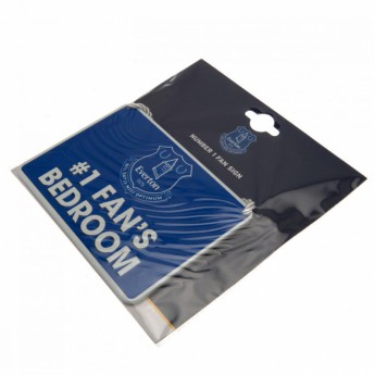 Everton FC знак за спалня Bedroom Sign No1 Fan