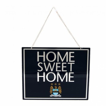 Manchester City метален знак Home Sweet Home Sign EC