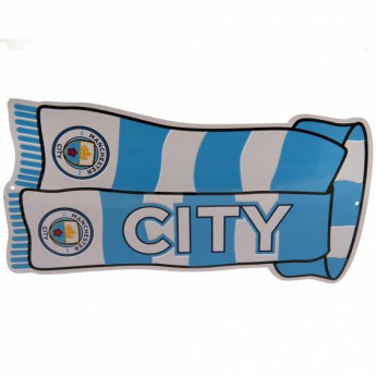 Manchester City метален знак Show Your Colours Sign