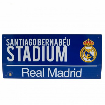 Real Madrid CF метален знак Street Sign BL