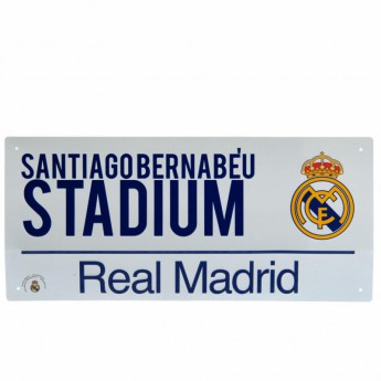 Real Madrid CF метален знак Street Sign
