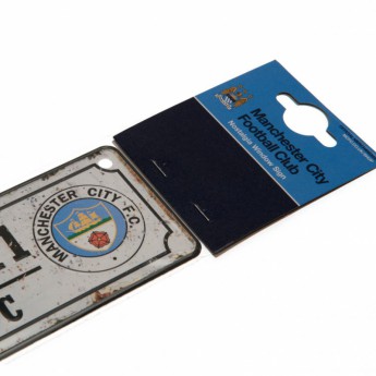 Manchester City табела за прозорец Retro Window Sign