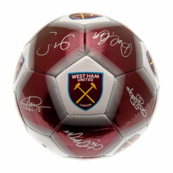 West Ham United подписана топка Football Signature