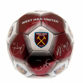 West Ham United подписана топка Mini Ball Signature