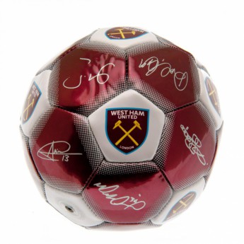 West Ham United подписана топка Mini Ball Signature