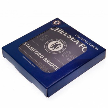 Chelsea FC комплект подложки за чаши 4pk Coaster Set