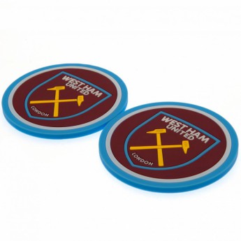 West Ham United комплект подложки за чаши 2pk Coaster Set