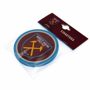 West Ham United комплект подложки за чаши 2pk Coaster Set