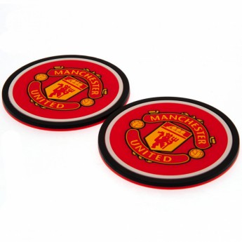 Manchester United комплект подложки за чаши 2pk Coaster Set