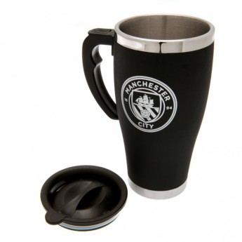 Manchester City чаша за пътуване black Travel Mug with handle