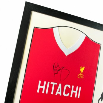 Liverpool FC фланелка с рамка Dalglish Signed Shirt Silhouette