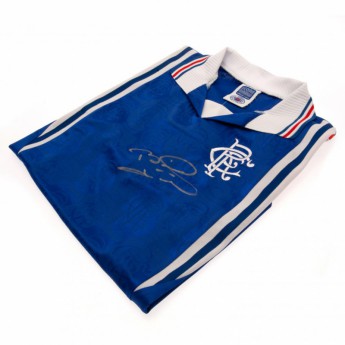 Rangers FC мъжка тениска Laudrup Signed Shirt
