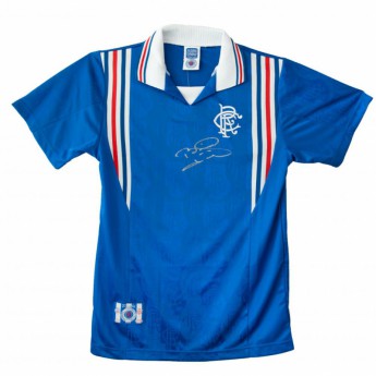 Rangers FC мъжка тениска Laudrup Signed Shirt