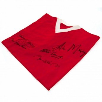 Легенди футболна фланелка Manchester United 1958 Busby Babes Signed Shirt