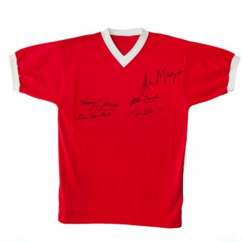 Легенди футболна фланелка Manchester United 1958 Busby Babes Signed Shirt