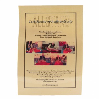 Легенди футболна фланелка Manchester United 1958 Busby Babes Signed Shirt