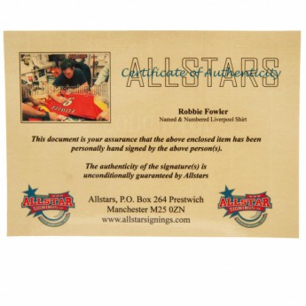 Легенди футболна фланелка FC Liverpool Fowler 2001 replica shirt