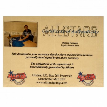 Everton FC мъжка тениска Ferguson Signed Shirt