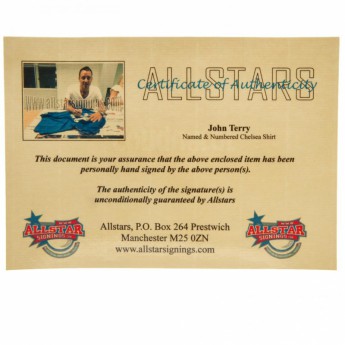 Легенди футболна фланелка FC Chelsea Terry Signed Shirt