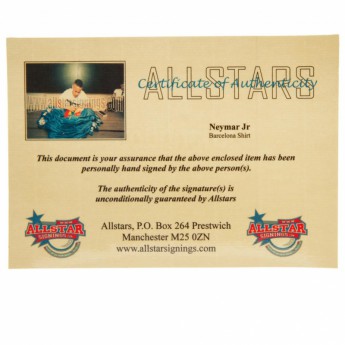 Легенди мъжка тениска FC Barcelona Neymar Signed Shirt