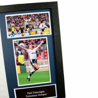 Tottenham Hotspur фланелка с рамка Gascoigne Signed Shirt (Framed)