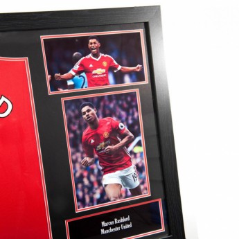 Легенди фланелка с рамка Manchester United Rashford Signed Shirt (Framed)