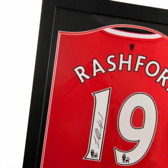 Легенди фланелка с рамка Manchester United Rashford Signed Shirt (Framed)