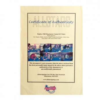 Легенди фланелка с рамка Manchester United 1968 European Cup Final Signed Shirt (Framed)