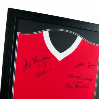 Легенди фланелка с рамка Manchester United 1958 Busby Babes Signed Shirt (Framed)