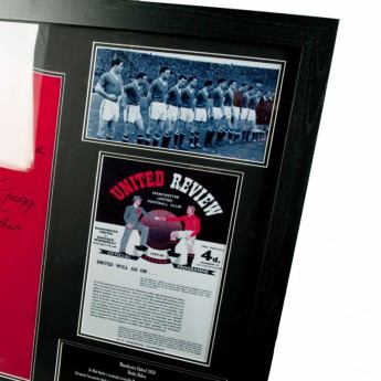 Легенди фланелка с рамка Manchester United 1958 Busby Babes Signed Shirt (Framed)