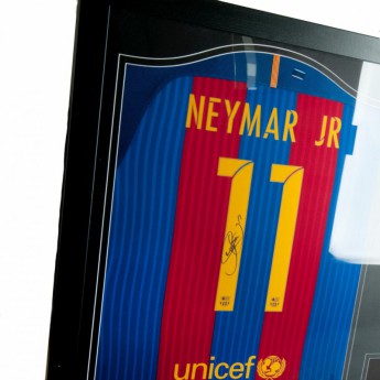 Легенди фланелка с рамка FC Barcelona Neymar Signed Shirt (Framed)